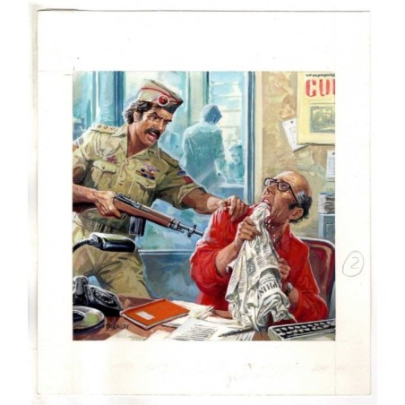 Famiglia Cristiana - Severino Baraldi - Illustrazione Originale  - 1989