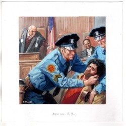 Famiglia Cristiana - Severino Baraldi - Illustrazione Originale  - non reperito