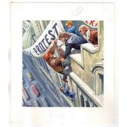 Famiglia Cristiana - Severino Baraldi - Illustrazione Originale  - 1994