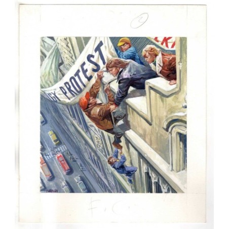 Famiglia Cristiana - Severino Baraldi - Illustrazione Originale  - 1994