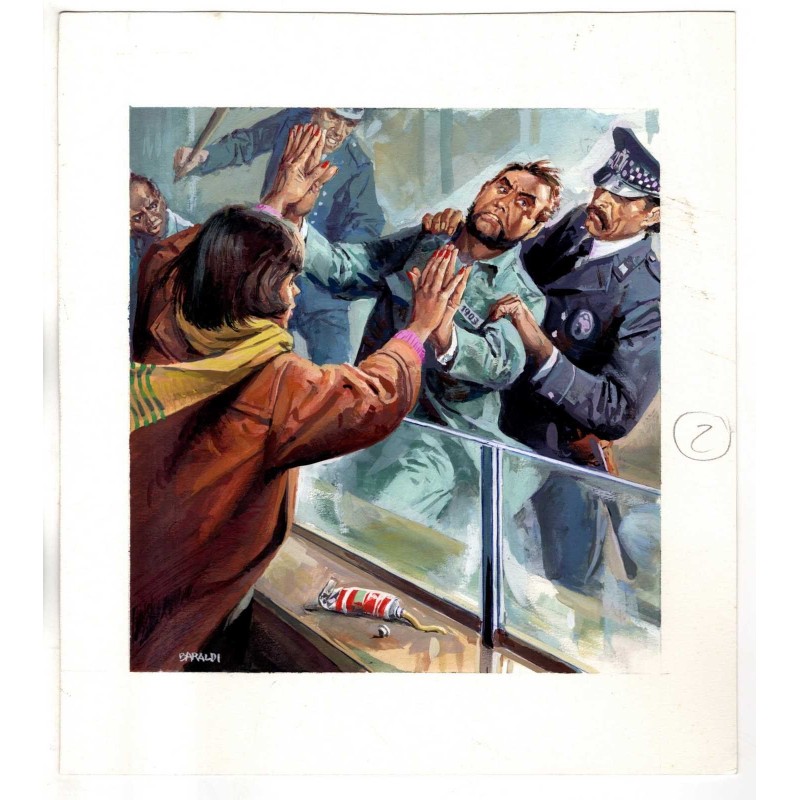 Famiglia Cristiana - Severino Baraldi - Illustrazione Originale  - 1996