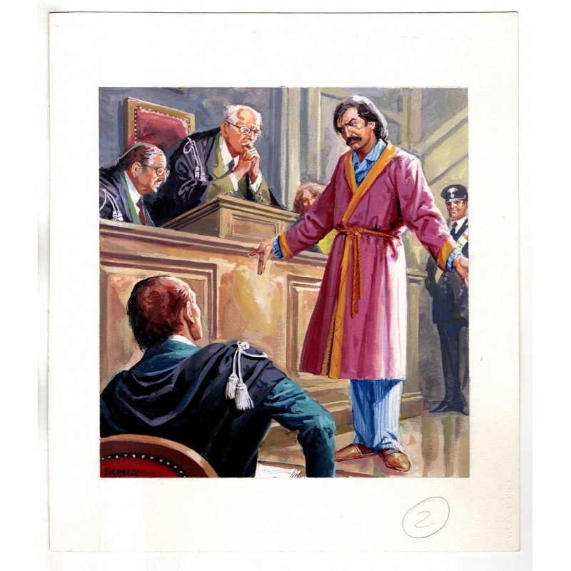 Famiglia Cristiana - Severino Baraldi - Illustrazione Originale  - 1995