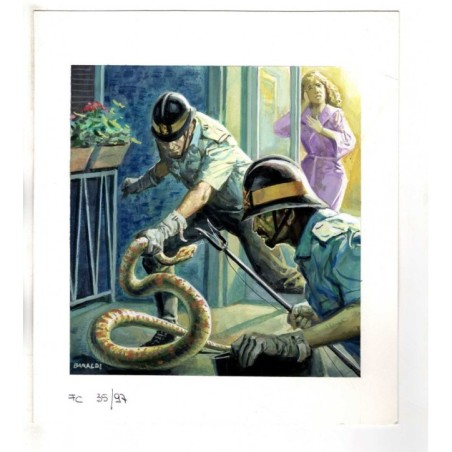 Famiglia Cristiana - Severino Baraldi - Illustrazione Originale  - 1997