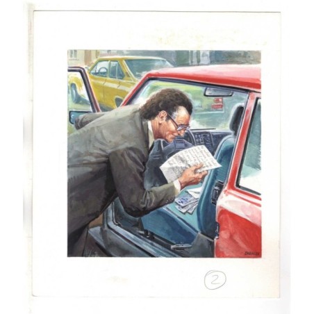 Famiglia Cristiana - Severino Baraldi - Illustrazione Originale  - 1995