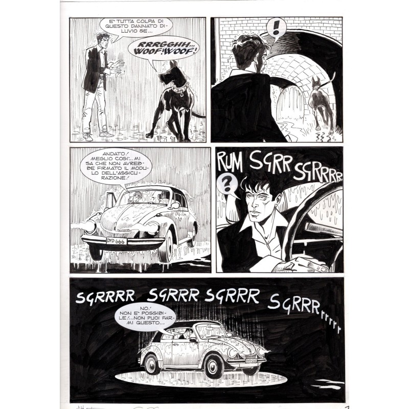Dylan Dog - Meteoropatia - p.7 - Montanari/Grassani - Tavola Originale  - 2007