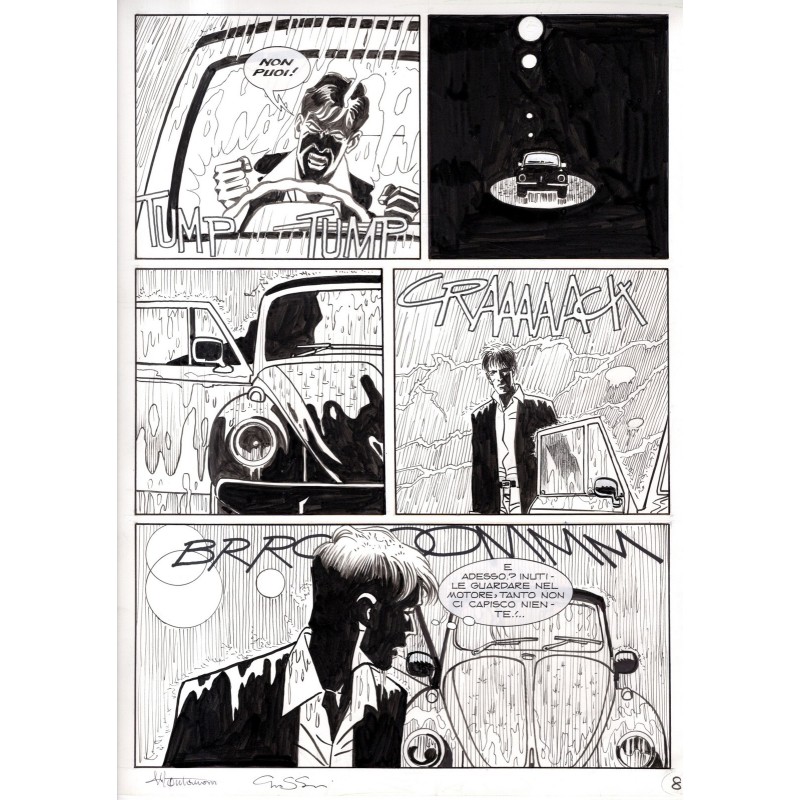Dylan Dog - Meteoropatia - p.8  - Montanari/Grassani - Tavola Originale  - 2007