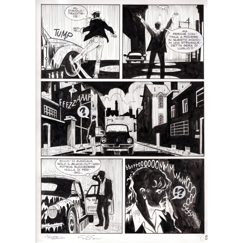 Dylan Dog - Meteoropatia - p.9 - Montanari/Grassani - Tavola Originale  - 2007