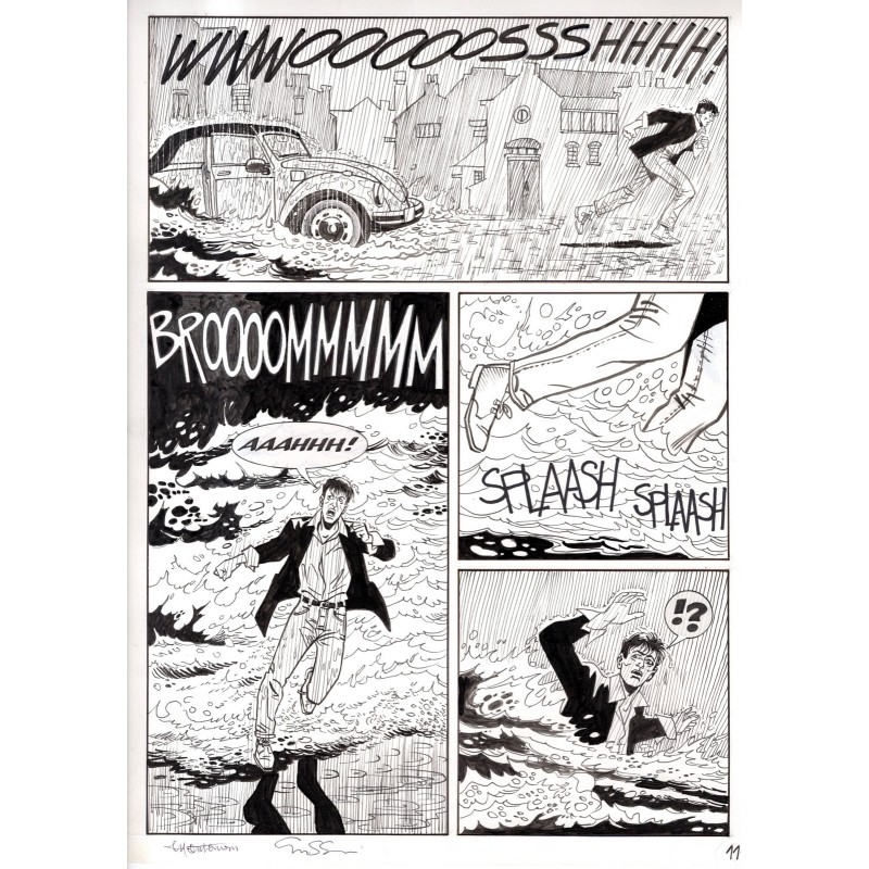 Dylan Dog - Meteoropatia - p.11 - Montanari/Grassani - Tavola Originale  - 2007