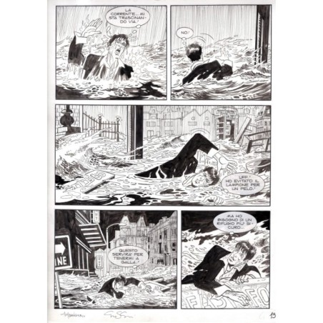 Dylan Dog - Meteoropatia - p.13 - Montanari/Grassani - Tavola Originale  - 2007