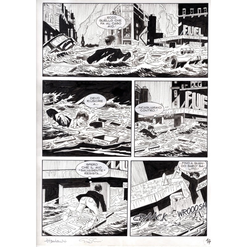 Dylan Dog - Meteoropatia - p.14 - Montanari/Grassani - Tavola Originale  - 2007
