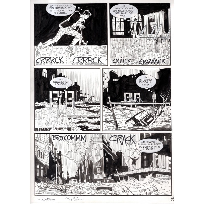 Dylan Dog - Meteoropatia - p.15 - Montanari/Grassani - Tavola Originale  - 2007