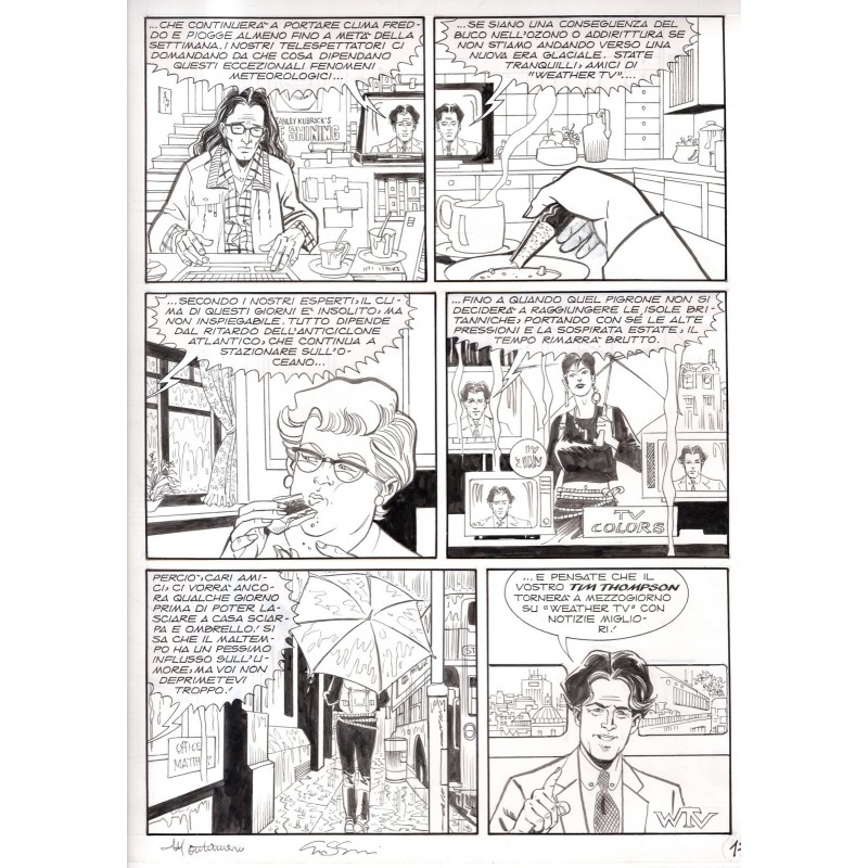 Dylan Dog - Meteoropatia - p.17 - Montanari/Grassani - Tavola Originale  - 2007
