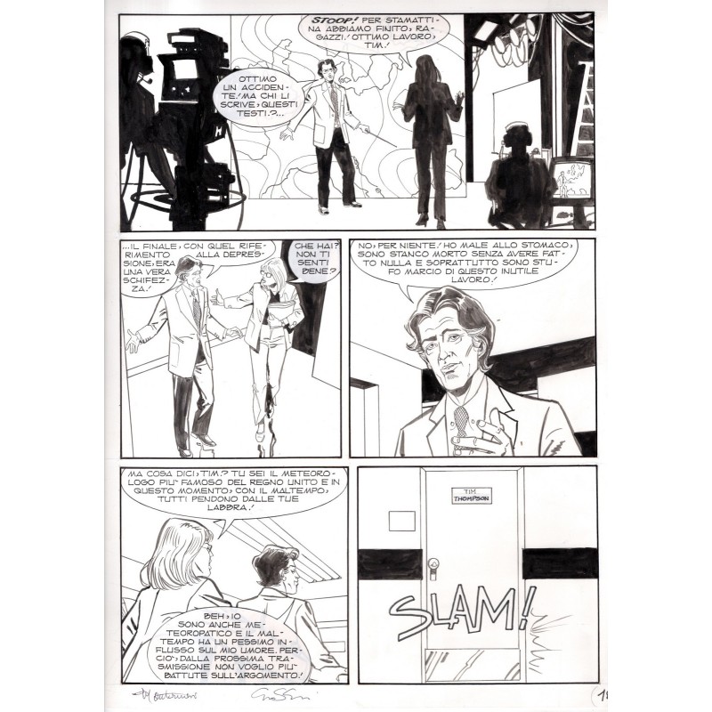 Dylan Dog - Meteoropatia - p.18 - Montanari/Grassani - Tavola Originale  - 2007