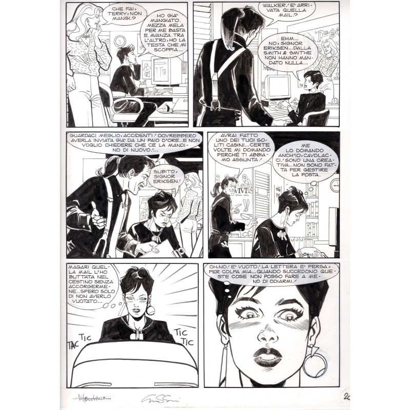 Dylan Dog - Meteoropatia - p.20 - Montanari/Grassani - Tavola Originale  - 2007