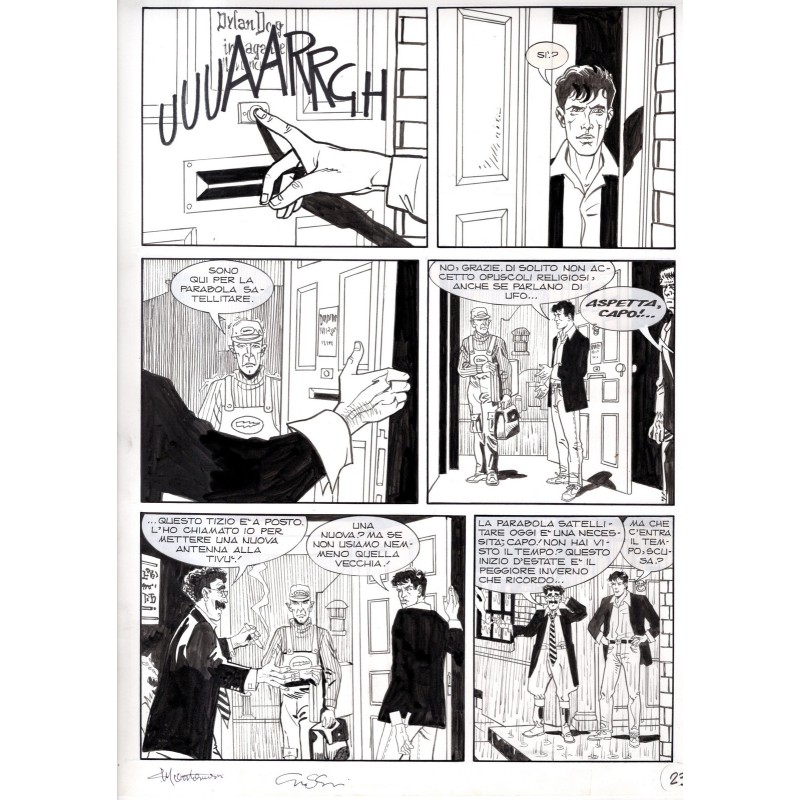 Dylan Dog - Meteoropatia - p.23 - Montanari/Grassani - Tavola Originale  - 2007