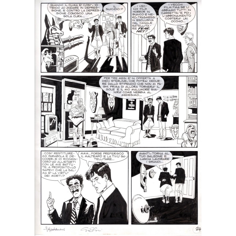 Dylan Dog - Meteoropatia - p.24 - Montanari/Grassani - Tavola Originale  - 2007