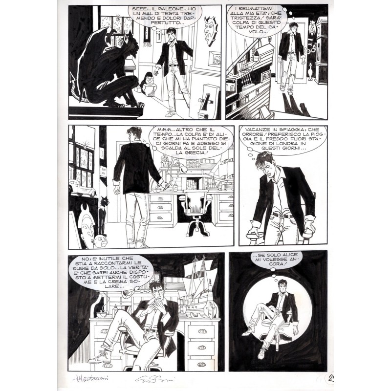 Dylan Dog - Meteoropatia - p.25 - Montanari/Grassani - Tavola Originale  - 2007