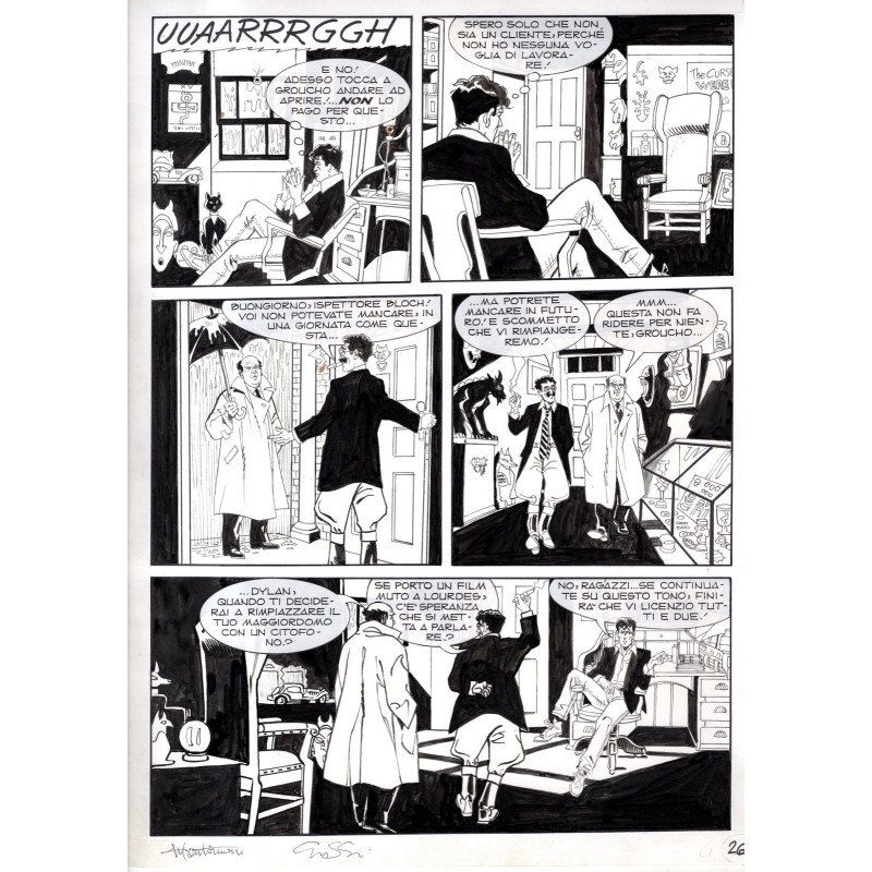 Dylan Dog - Meteoropatia - p.26 - Montanari/Grassani - Tavola Originale  - 2007