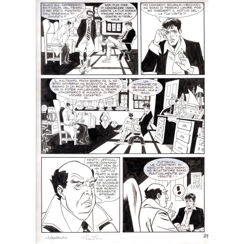 Dylan Dog - Meteoropatia - p.27 - Montanari/Grassani - Tavola Originale  - 2007