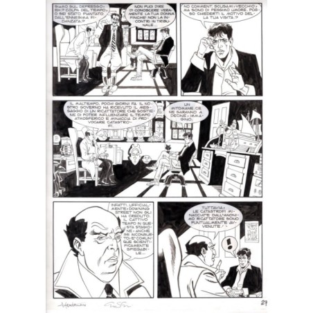Dylan Dog - Meteoropatia - p.27 - Montanari/Grassani - Tavola Originale  - 2007