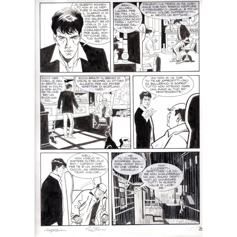 Dylan Dog - Meteoropatia - p.29 - Montanari/Grassani - Tavola Originale  - 2007
