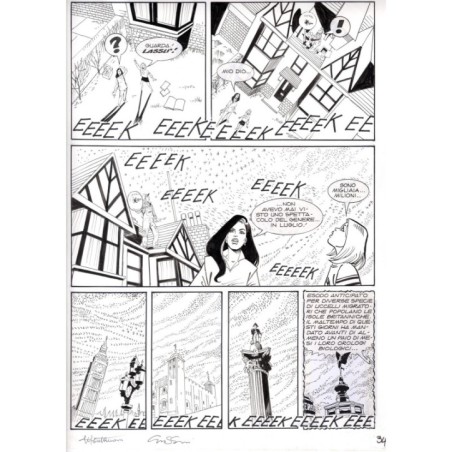 Dylan Dog - Meteoropatia - p.34 - Montanari/Grassani - Tavola Originale  - 2007