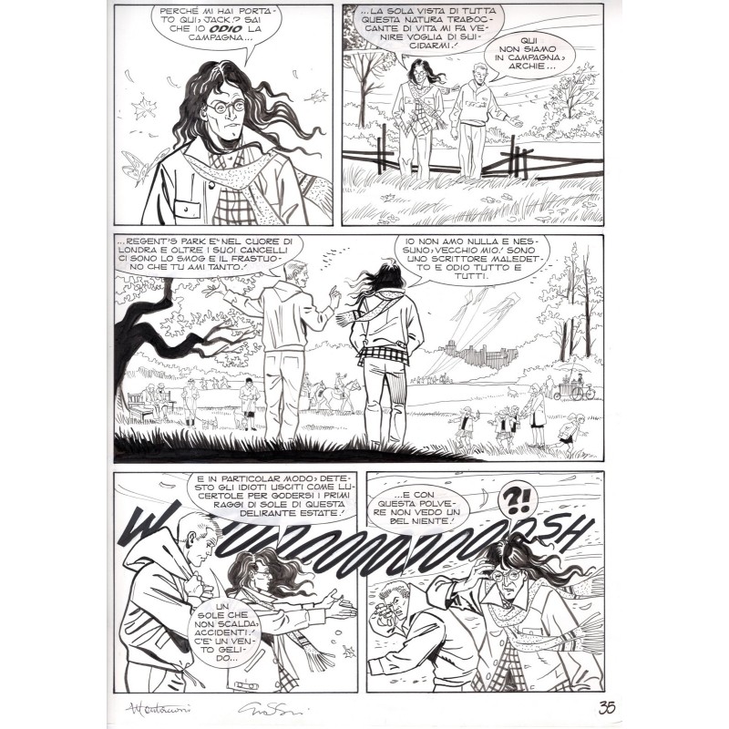 Dylan Dog - Meteoropatia - p.35 - Montanari/Grassani - Tavola Originale  - 2007