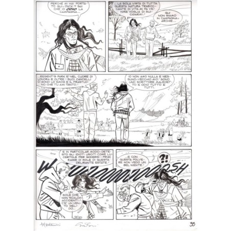 Dylan Dog - Meteoropatia - p.35 - Montanari/Grassani - Tavola Originale  - 2007