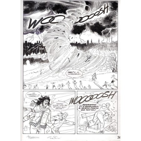Dylan Dog - Meteoropatia - p.36 - Montanari/Grassani - Tavola Originale  - 2007