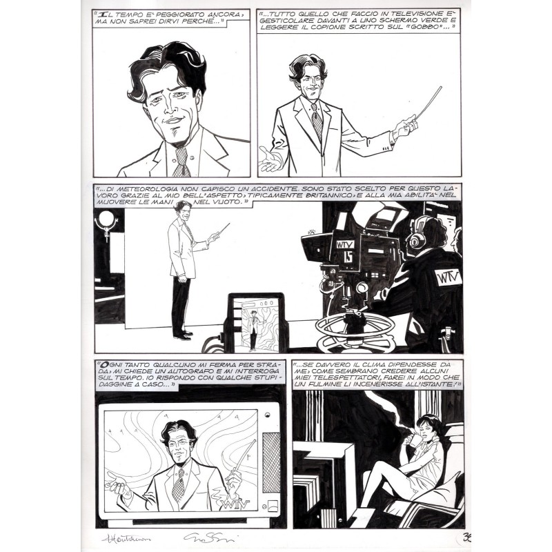 Dylan Dog - Meteoropatia - p.39 - Montanari/Grassani - Tavola Originale  - 2007