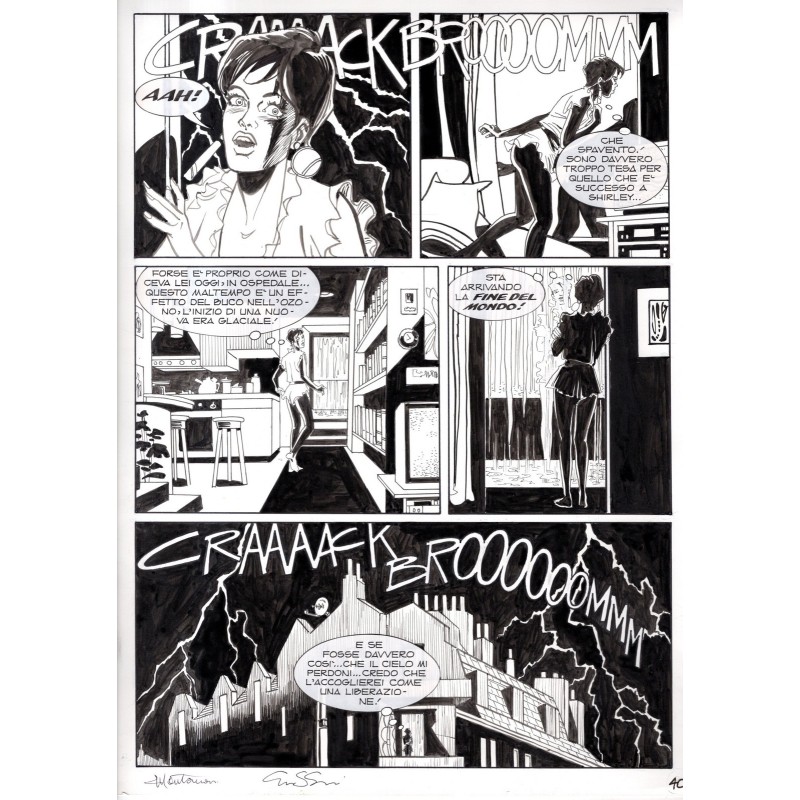 Dylan Dog - Meteoropatia - p.40 - Montanari/Grassani - Tavola Originale  - 2007