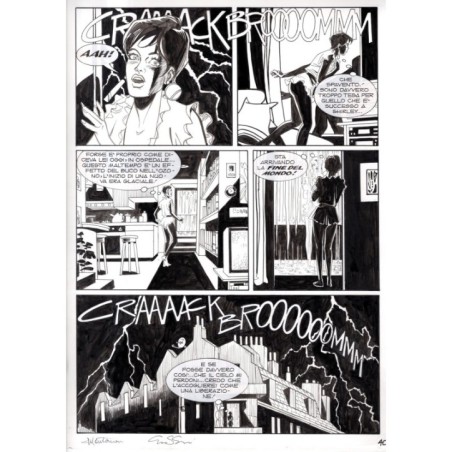 Dylan Dog - Meteoropatia - p.40 - Montanari/Grassani - Tavola Originale  - 2007