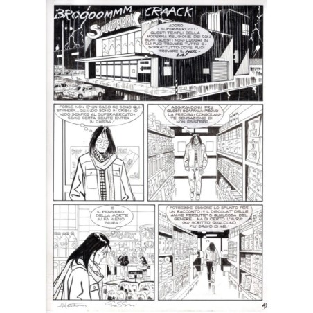 Dylan Dog - Meteoropatia - p.42 - Montanari/Grassani - Tavola Originale  - 2007