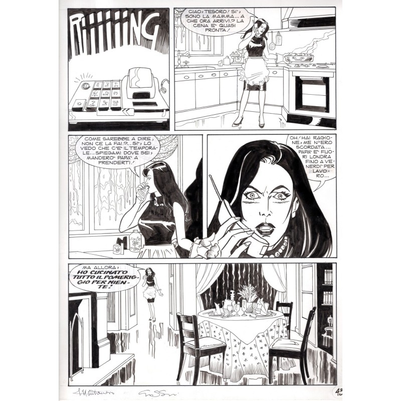 Dylan Dog - Meteoropatia - p.43 - Montanari/Grassani - Tavola Originale  - 2007