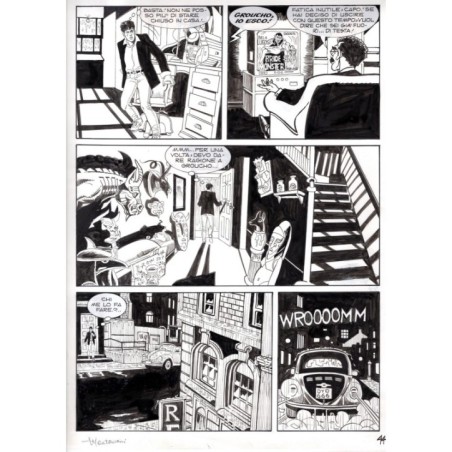 Dylan Dog - Meteoropatia - p.44 - Montanari/Grassani - Tavola Originale  - 2007