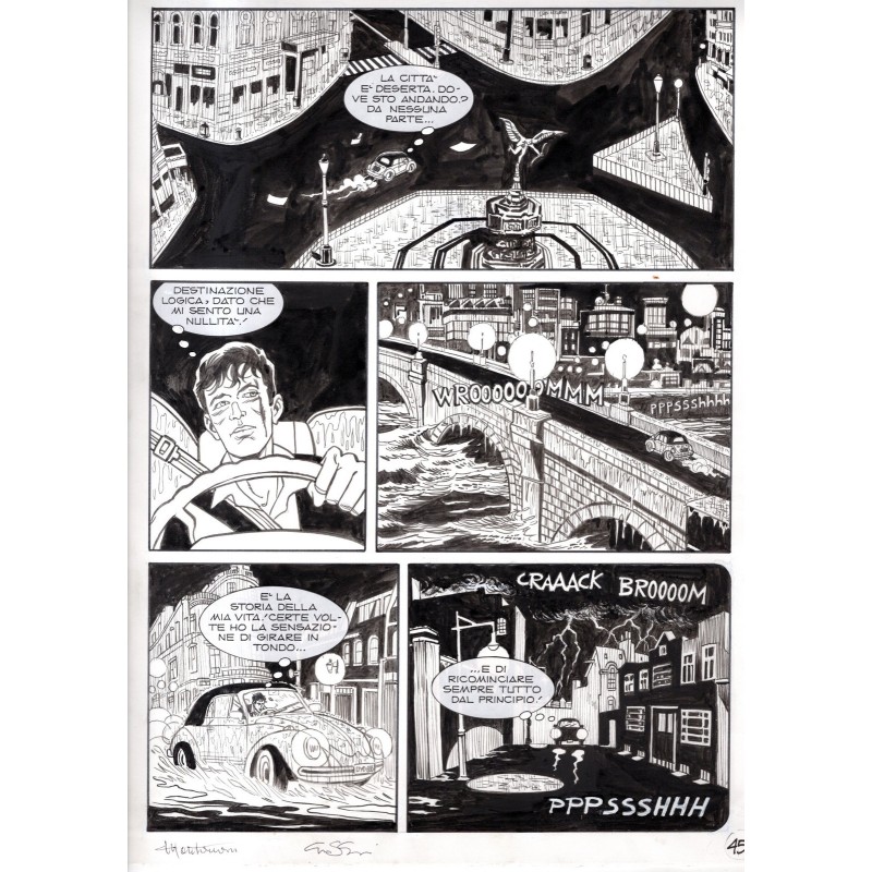 Dylan Dog - Meteoropatia - p.45 - Montanari/Grassani - Tavola Originale  - 2007
