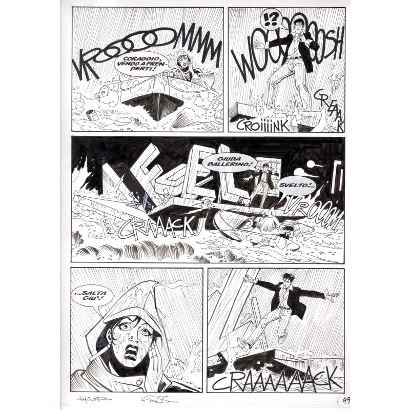 Dylan Dog - Meteoropatia - p.49 - Montanari/Grassani - Tavola Originale  - 2007