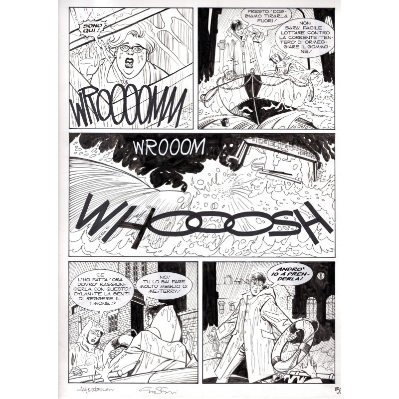 Dylan Dog - Meteoropatia - p.53 - Montanari/Grassani - Tavola Originale  - 2007