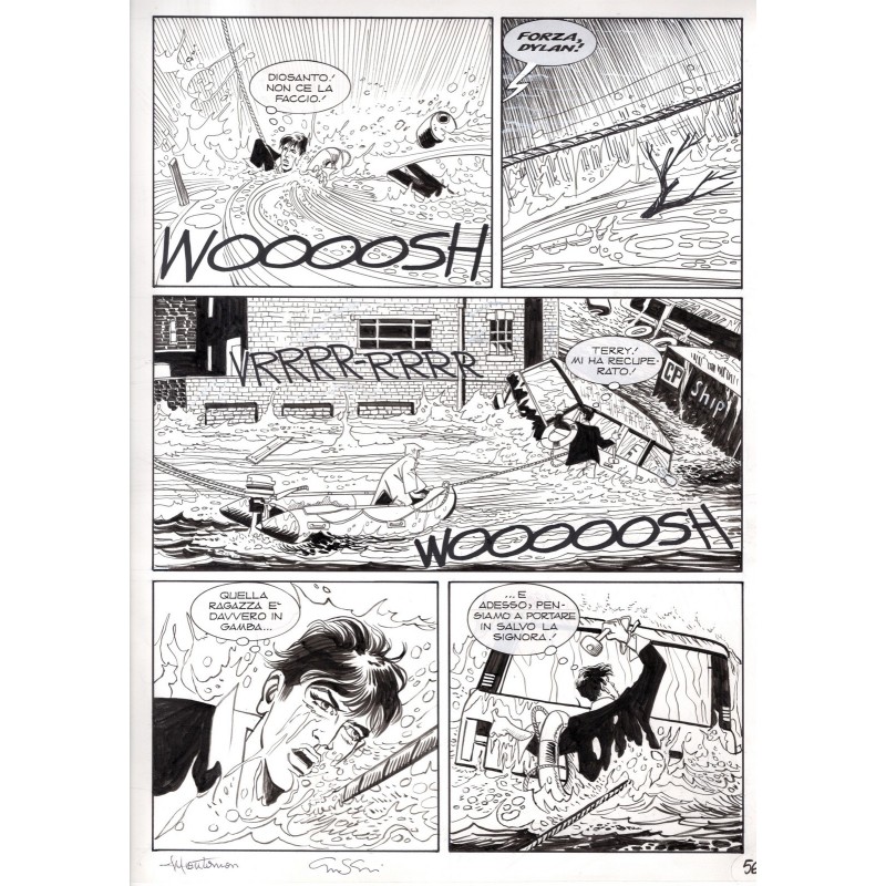 Dylan Dog - Meteoropatia - p.56 - Montanari/Grassani - Tavola Originale  - 2007