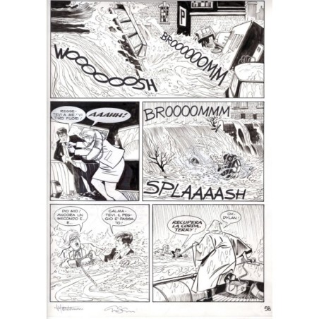 Dylan Dog - Meteoropatia - p.58 - Montanari/Grassani - Tavola Originale  - 2007