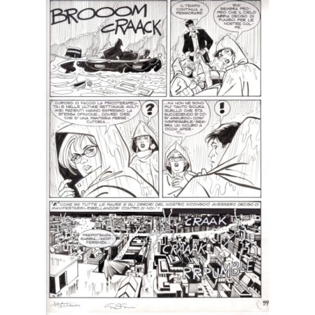 Dylan Dog - Meteoropatia - p.59 - Montanari/Grassani - Tavola Originale  - 2007