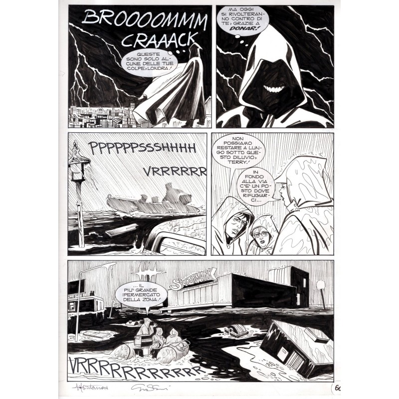 Dylan Dog - Meteoropatia - p.60 - Montanari/Grassani - Tavola Originale  - 2007