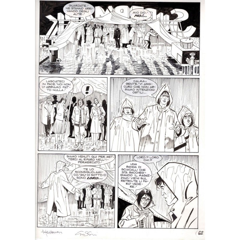 Dylan Dog - Meteoropatia - p.62 - Montanari/Grassani - Tavola Originale  - 2007