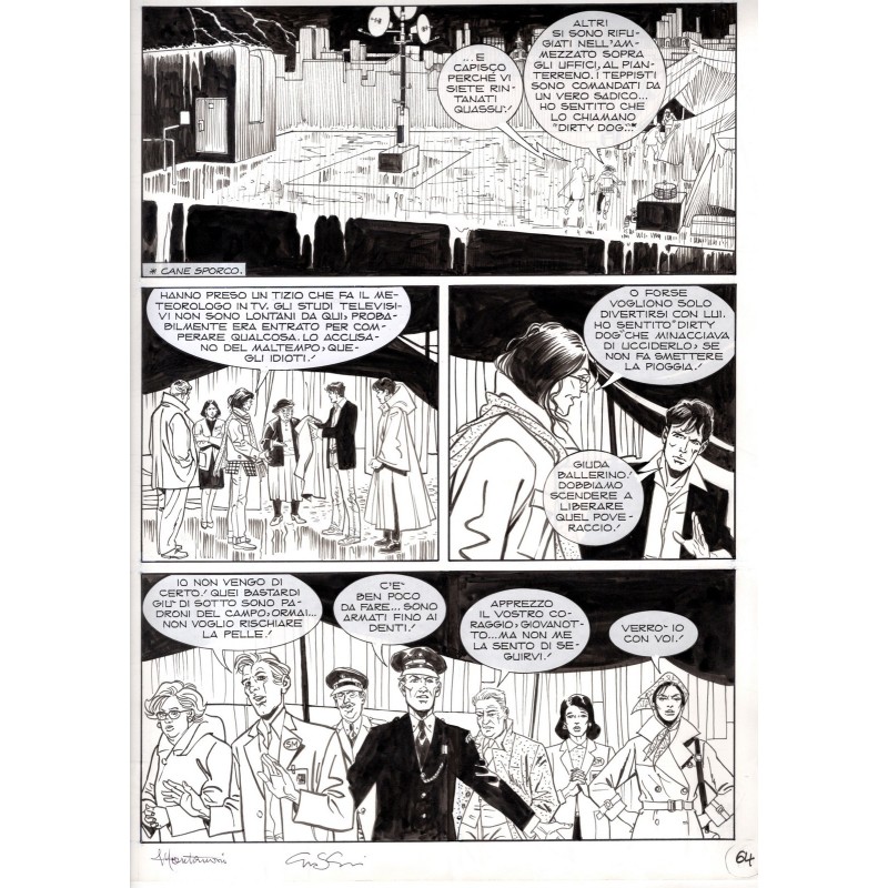 Dylan Dog - Meteoropatia - p.64 - Montanari/Grassani - Tavola Originale  - 2007
