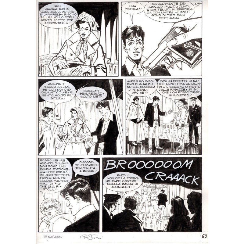 Dylan Dog - Meteoropatia - p.65 - Montanari/Grassani - Tavola Originale  - 2007