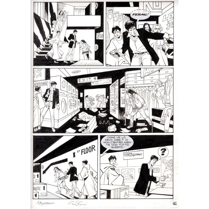 Dylan Dog - Meteoropatia - p.66 - Montanari/Grassani - Tavola Originale  - 2007