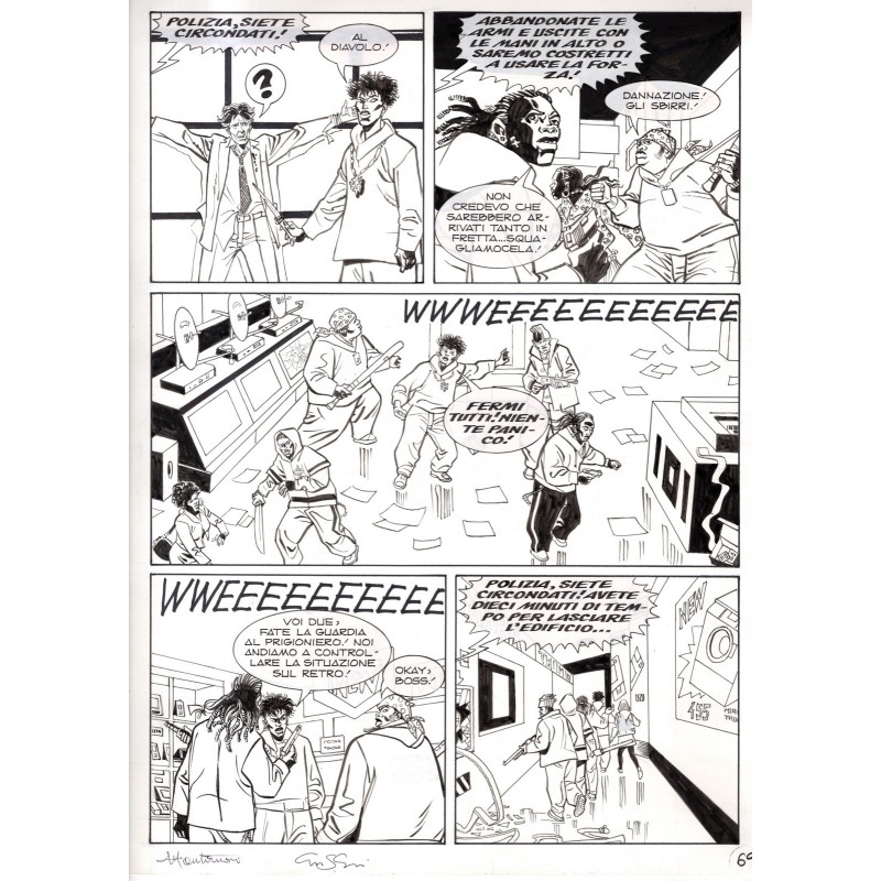 Dylan Dog - Meteoropatia - p.69 - Montanari/Grassani - Tavola Originale  - 2007