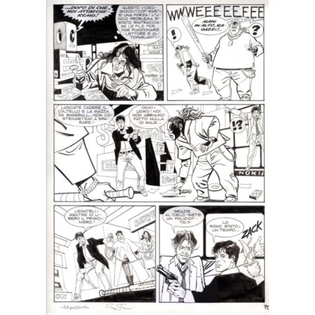 Dylan Dog - Meteoropatia - p.70 - Montanari/Grassani - Tavola Originale  - 2007