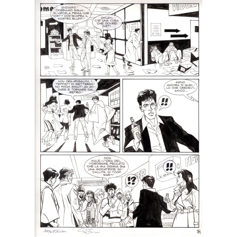 Dylan Dog - Meteoropatia - p.71 - Montanari/Grassani - Tavola Originale  - 2007