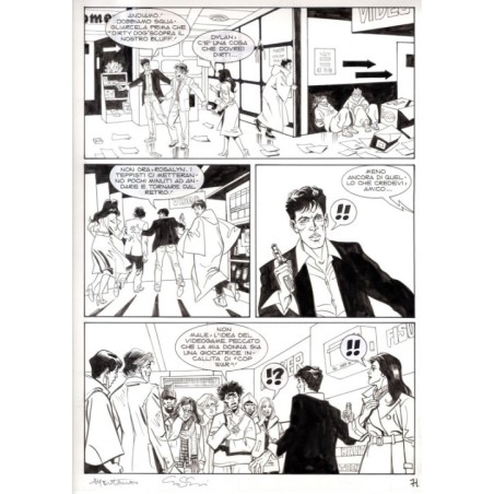 Dylan Dog - Meteoropatia - p.71 - Montanari/Grassani - Tavola Originale  - 2007